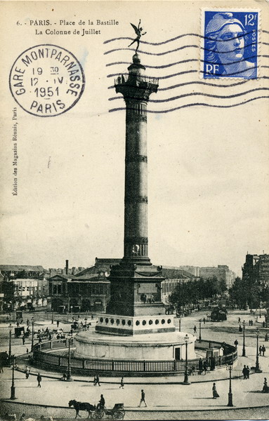 Au fond, la Gare de Paris-Bastille dbut 1900 (Collection)
