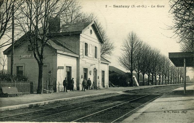 La Gare Intrieure de Santeny-Servon vers Verneuil dbut 1900 (Collection)